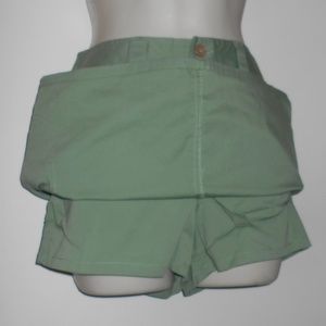 Vintage Beautiful Cargo Cotton Spandex Fashion Fun Sexy Mini Skort
